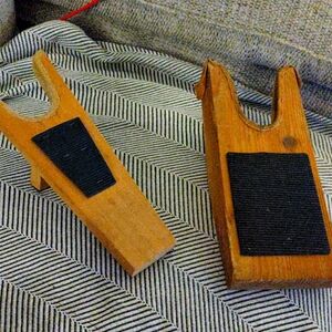 Vintage shoe display stands